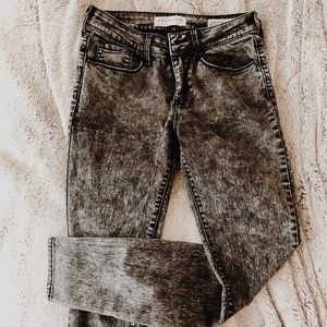 PacSun Bullhead Brand Acid Wash Denim Skinny Jeans